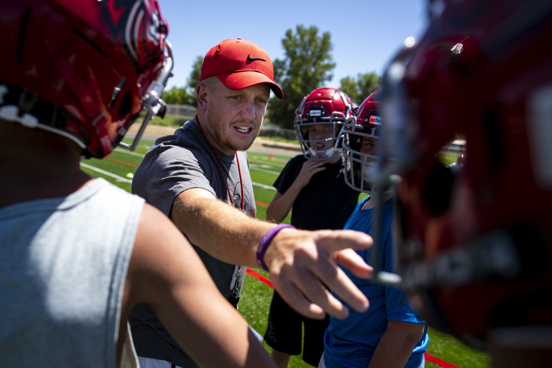 Lockwood football practice